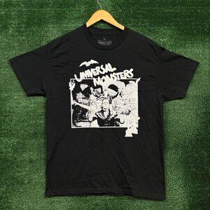 Universal Studios Universal Monsters Movie Ttitles T-Shirt Size Large